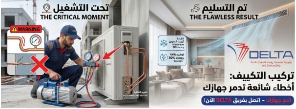 تركيب التكييف: 7 أخطاء شائعة تدمر جهازك وتلغي الضمان